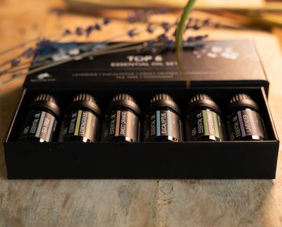 6 Essentiële Olie - Aromatherapie - Cadeau Set – Geurolie voor Aroma Diffuser- Etherische Oliën – Sterkere concentratiegraad 2