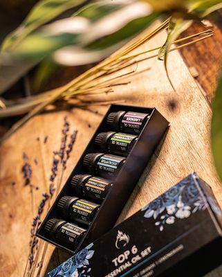 6 Essentiële Olie - Aromatherapie - Cadeau Set – Geurolie voor Aroma Diffuser- Etherische Oliën – Sterkere concentratiegraad 3