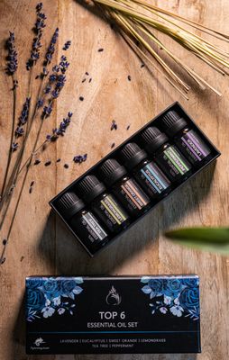 6 Essentiële Olie - Aromatherapie - Cadeau Set – Geurolie voor Aroma Diffuser- Etherische Oliën – Sterkere concentratiegraad