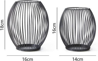 Waxinelichthouders – Kaarsenhouders voor waxinelichten – Theelichthouder – 2 stuks – RVS 5