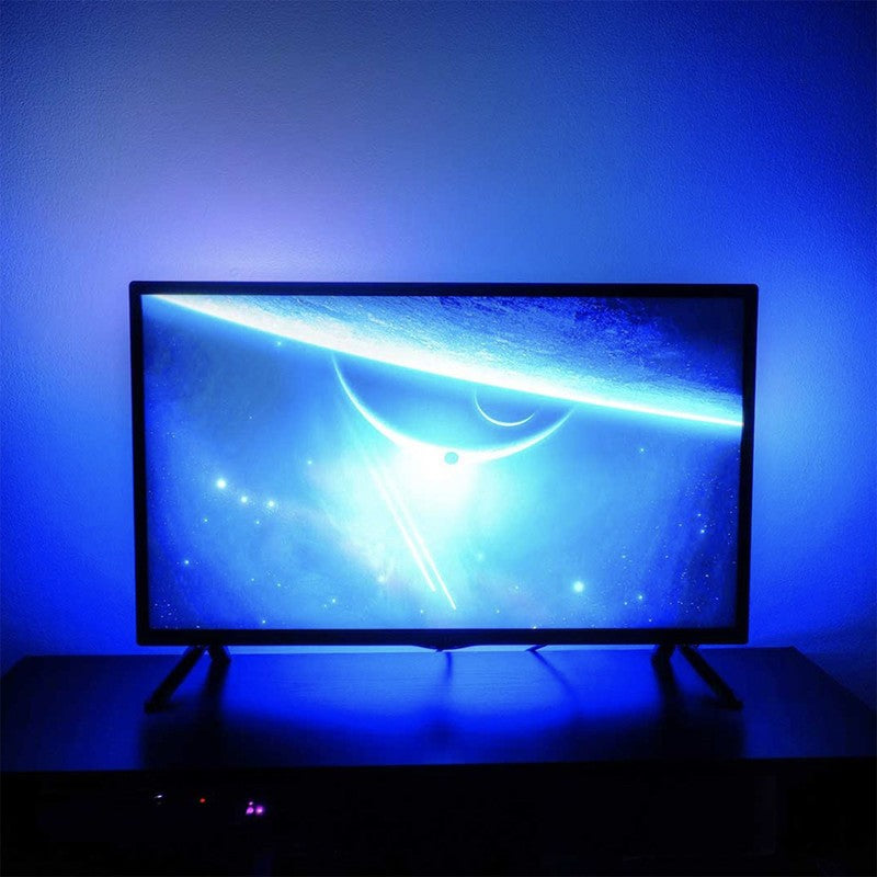 TV LED strip RGB | 2 meter | 16 kleuren | Siliconen voering | Buigbaar | Water- en stofbestendig | Zelfklevend | Multifunctioneel