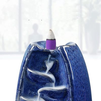 Wierookhouder waterval – Wierook Houder - Wierookbrander – Backflow Incense burner Waterfall – Incl. 120 XXL Kegels / 30 Aqua Wierookstokjes 2